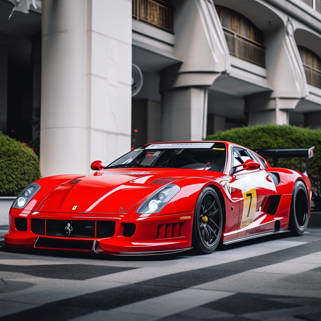 GPT-4 + Midjourney V5 - фотографии автомобилей: Ferrari 599XX