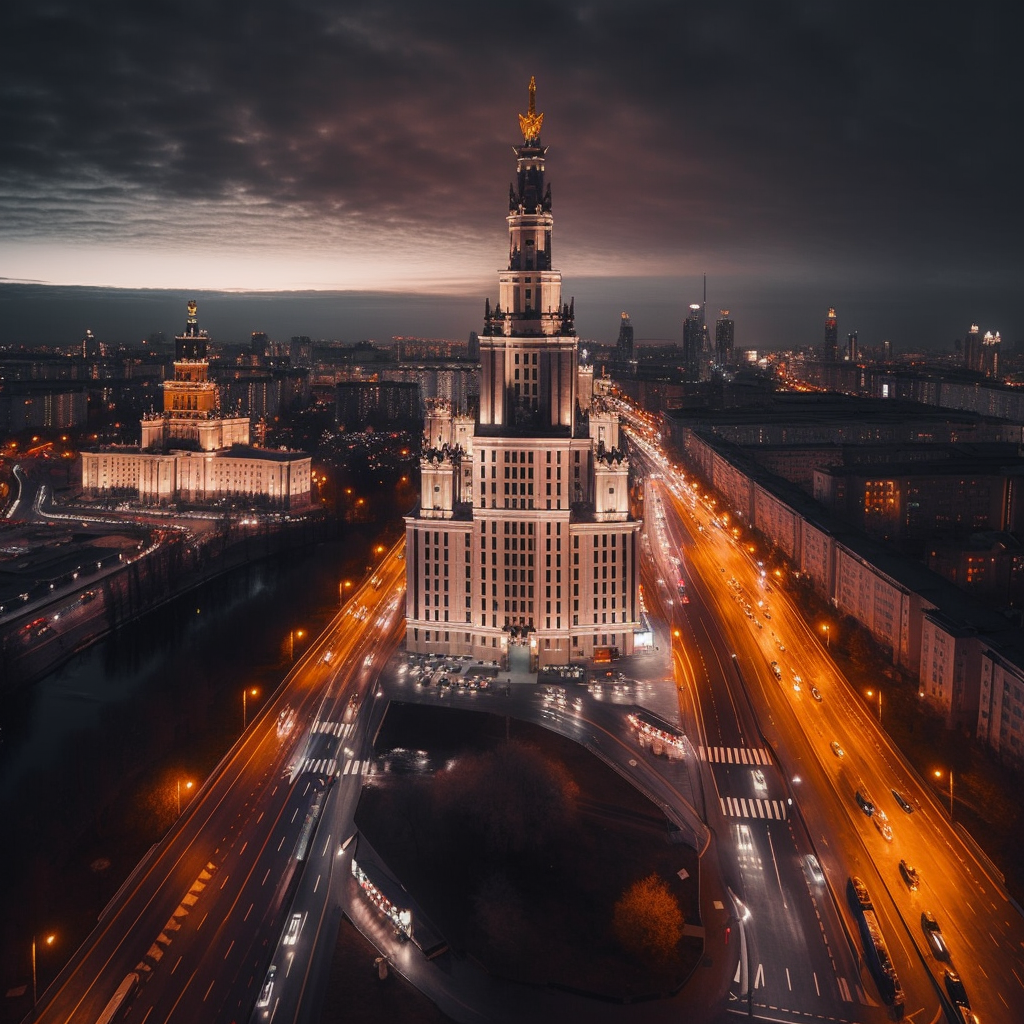 GPT-4 + Midjourney V5: Города. Москва