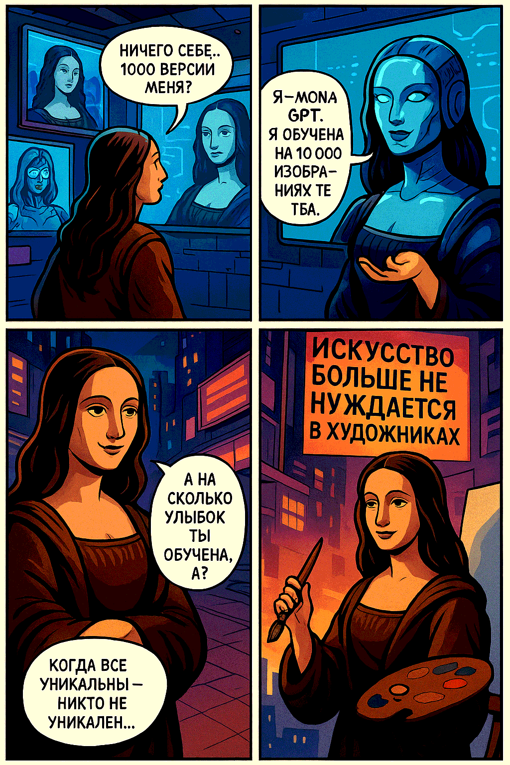 Персонаж комикса, сгенерированный DALLE, с уникальными чертами и деталями.