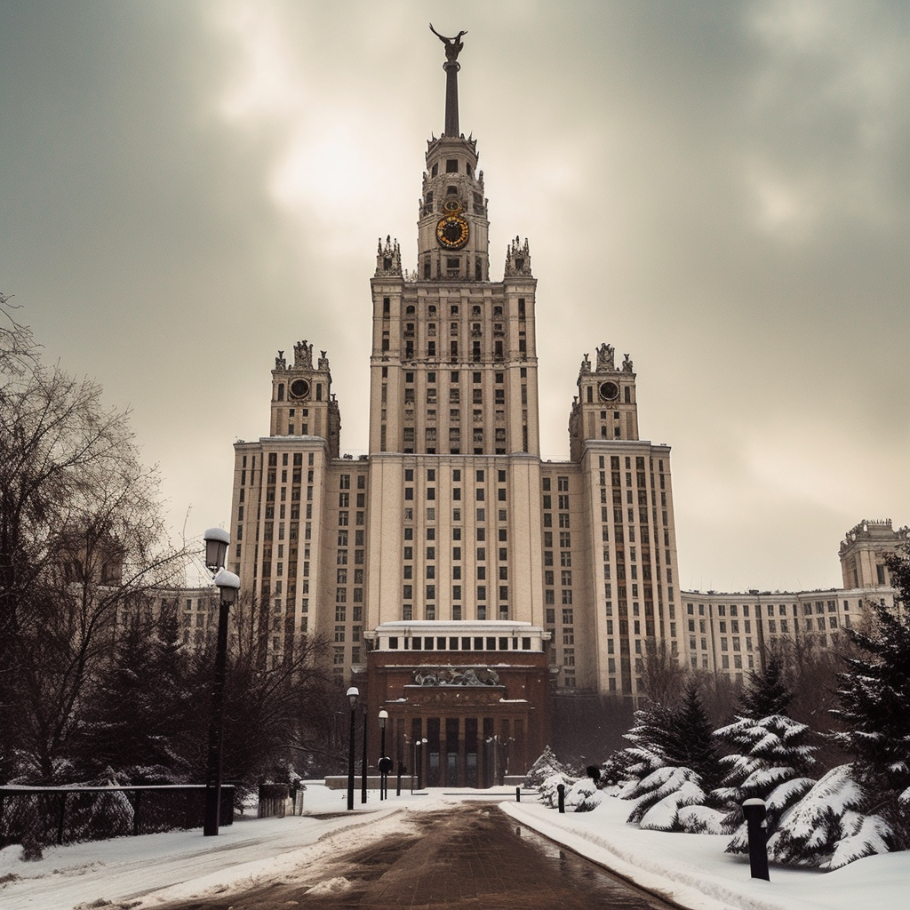 GPT-4 + Midjourney V5: Города. Москва