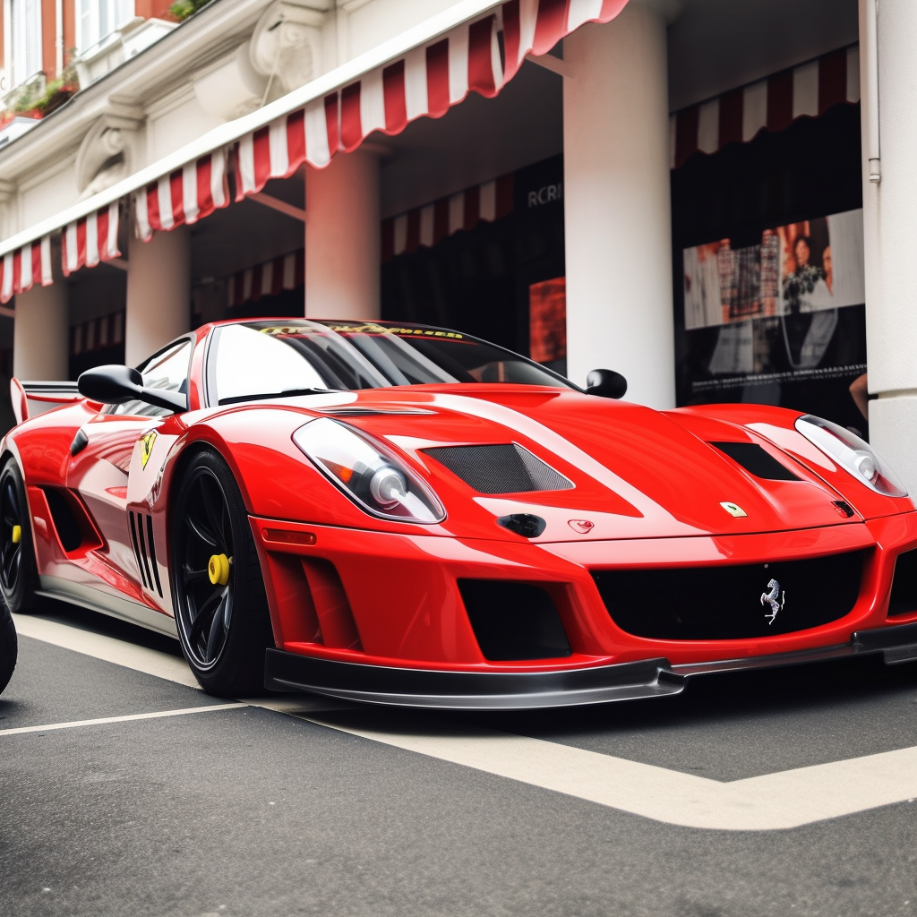 GPT-4 + Midjourney V5 - фотографии автомобилей: Ferrari 599XX