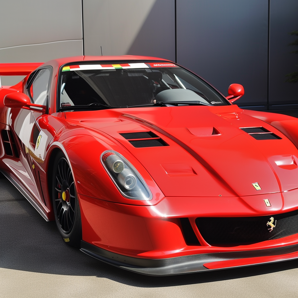 GPT-4 + Midjourney V5 - фотографии автомобилей: Ferrari 599XX