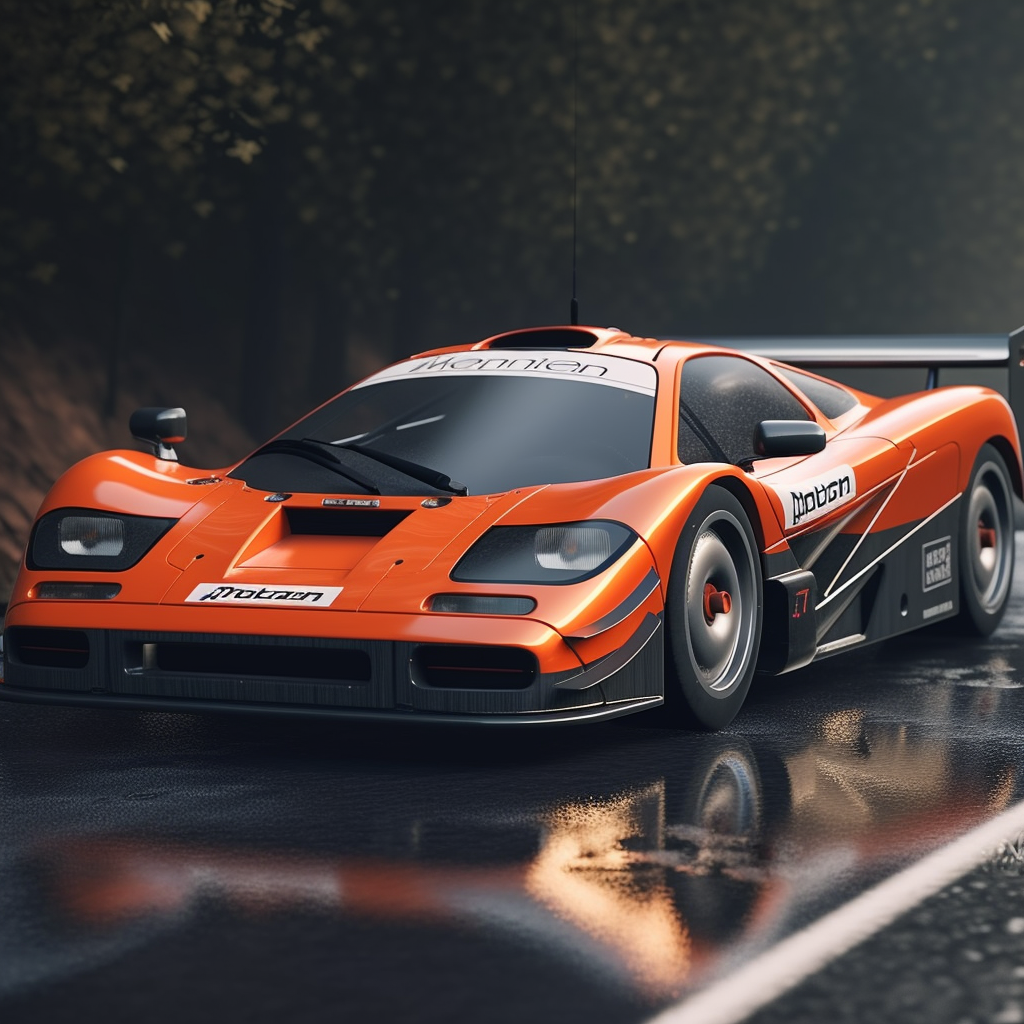 GPT-4 + Midjourney V5 - фотографии автомобилей: McLaren F1