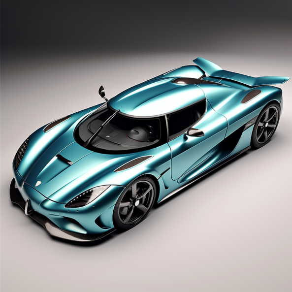 GPT-4 + Midjourney V5 - фотографии автомобилей: Koenigsegg Regera