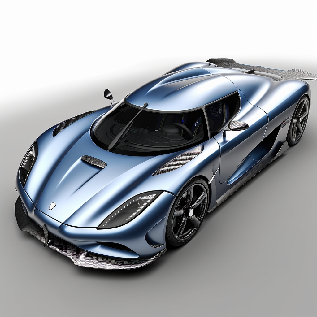 GPT-4 + Midjourney V5 - фотографии автомобилей: Koenigsegg Regera