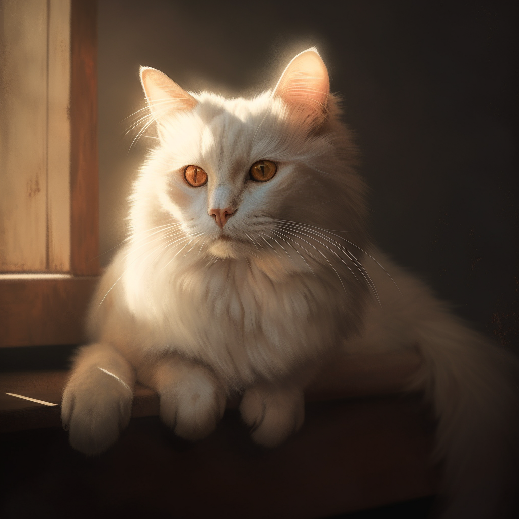 GPT-4 + Midjourney V5: Котики. Мордочка кота