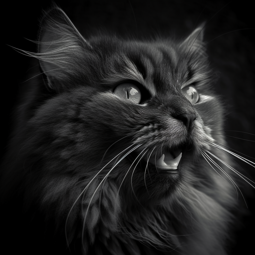 GPT-4 + Midjourney V5: Котики. Мордочка кота